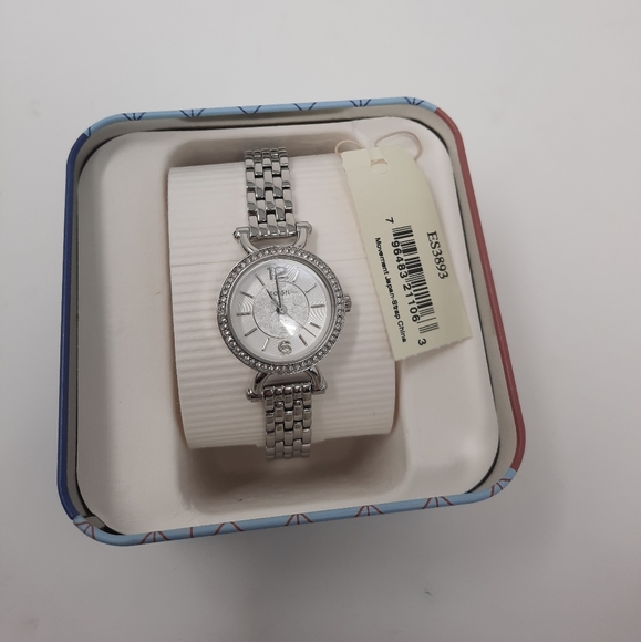 Women Fossil Riley Crystallized Glitz Watch ES3893 - Picture 8 of 8